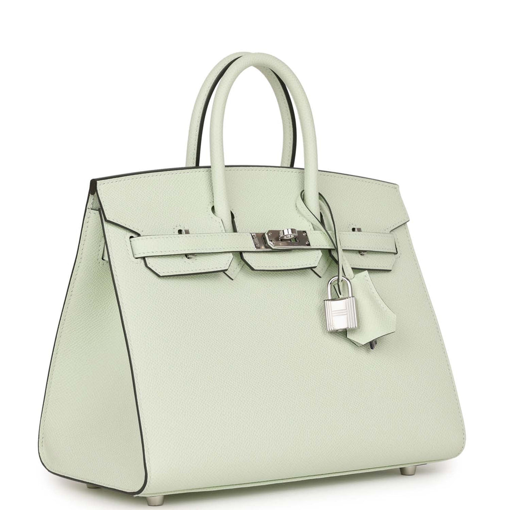 Hermès Birkin Sellier 25 Vert Fizz Epsom Palladium Hardware
