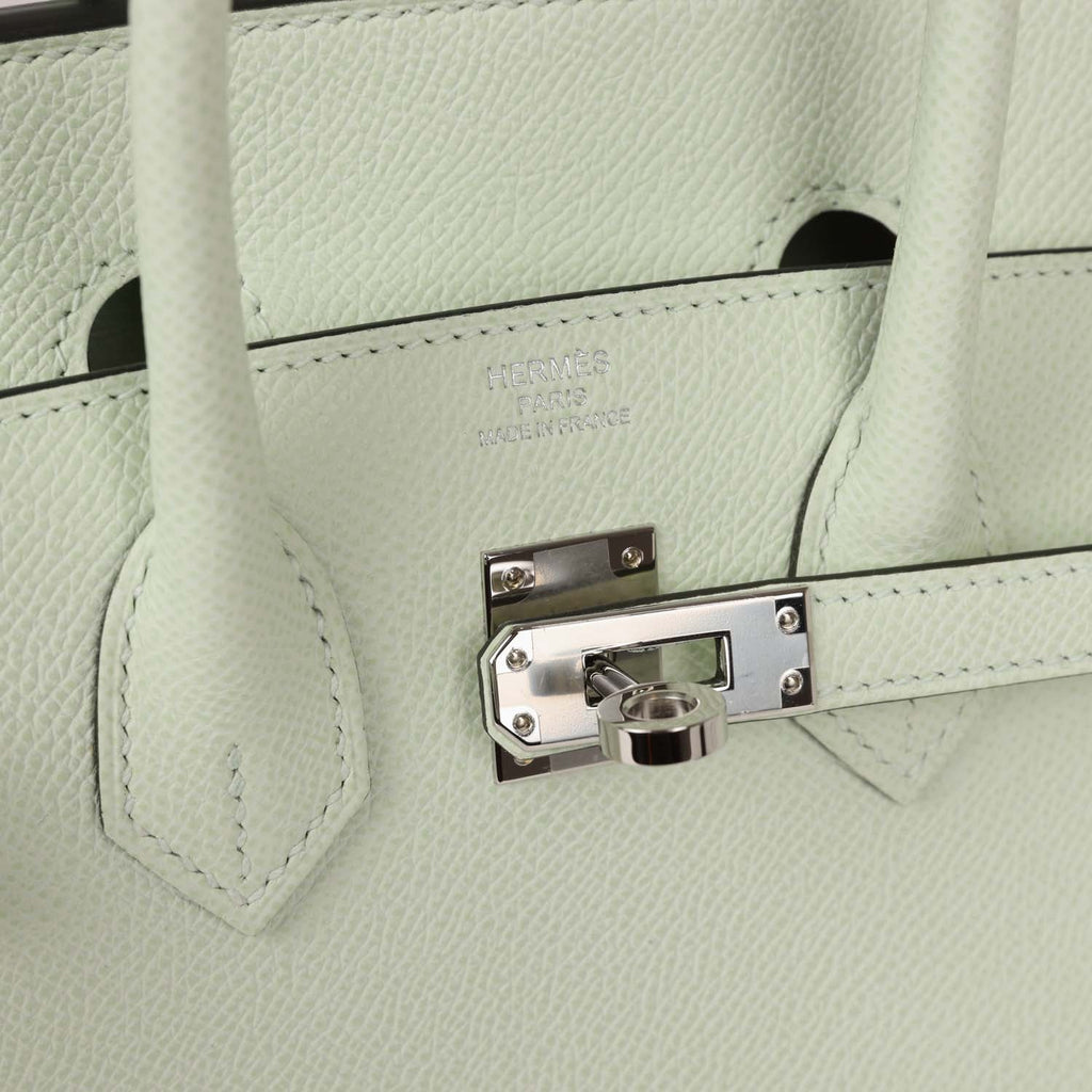 Hermès Birkin Sellier 25 Vert Fizz Epsom Palladium Hardware
