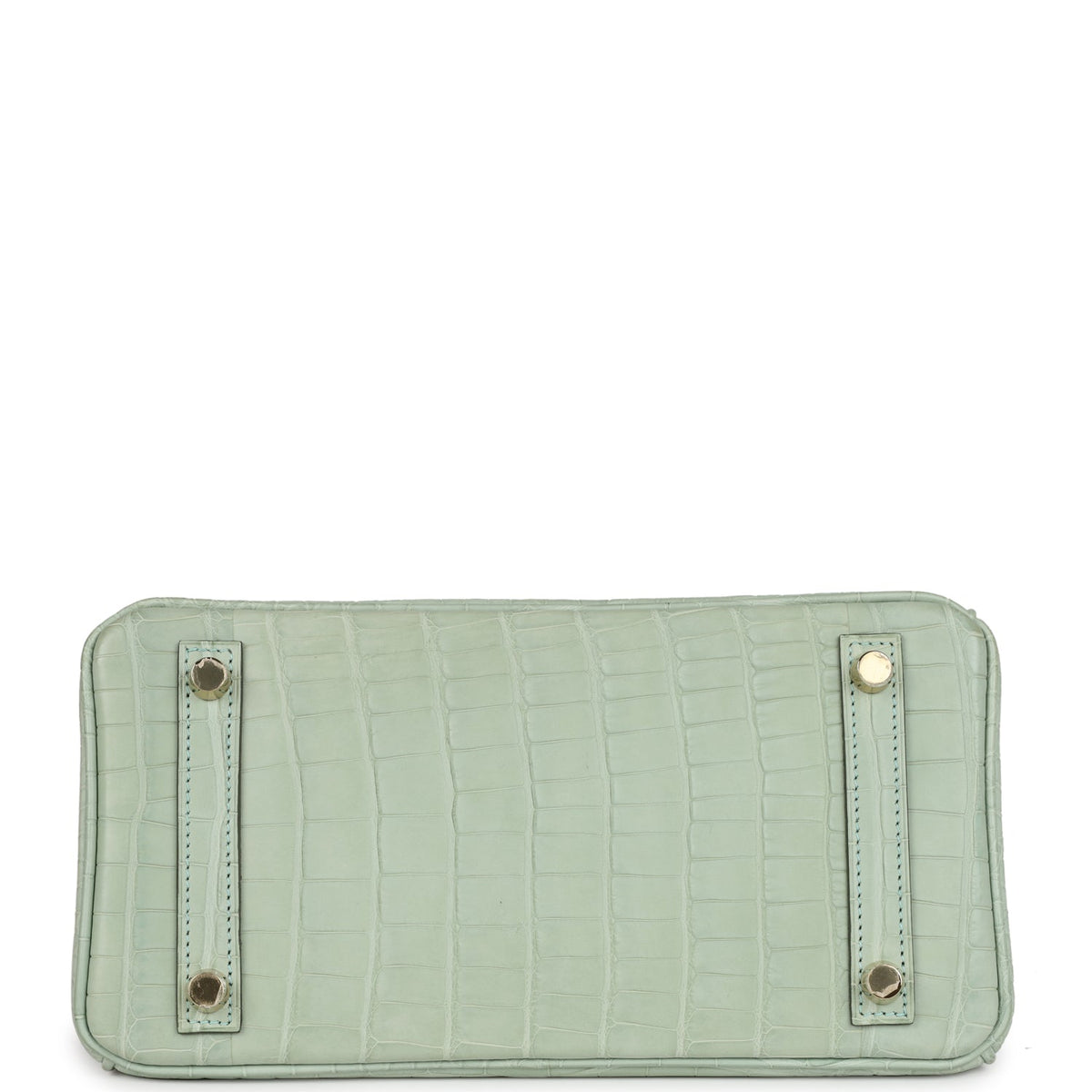 Hermès Birkin 25 Vert D'Eau Matte Faux Leather Gold Hardware