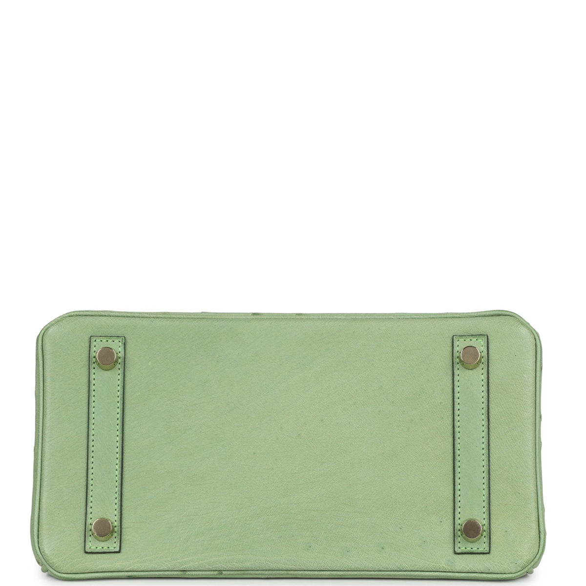 Hermès Birkin 25 Vert Criquet Ostrich Gold Hardware