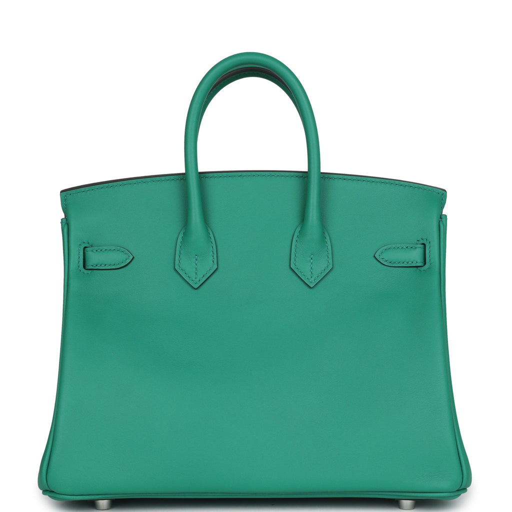 Hermès Birkin 25 Vert Vertigo Verso Swift Palladium Hardware