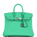 Hermès Birkin 25 Vert Comics Swift Palladium Hardware