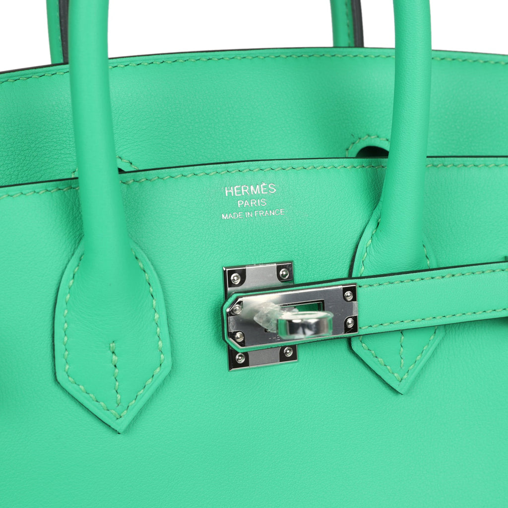 Hermès Birkin 25 Vert Comics Swift Palladium Hardware
