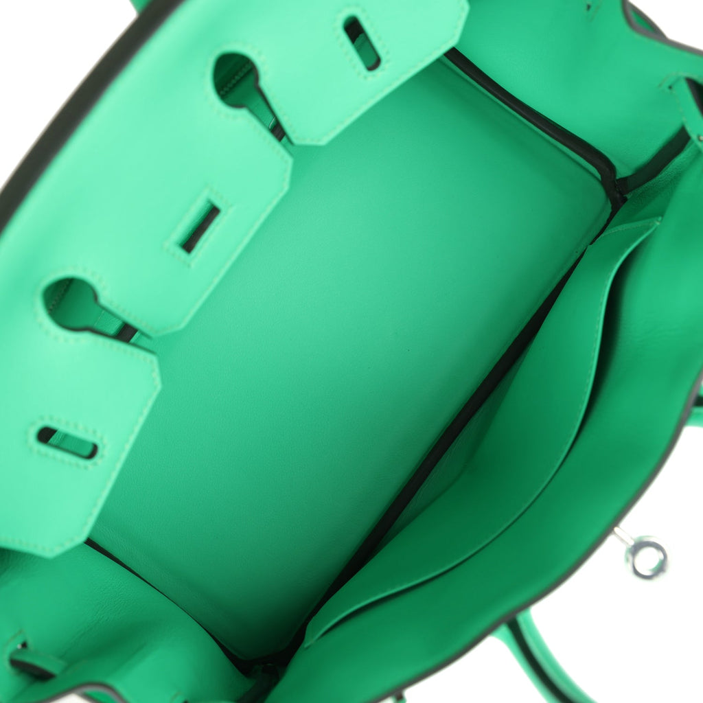Hermès Birkin 25 Vert Comics Swift Palladium Hardware