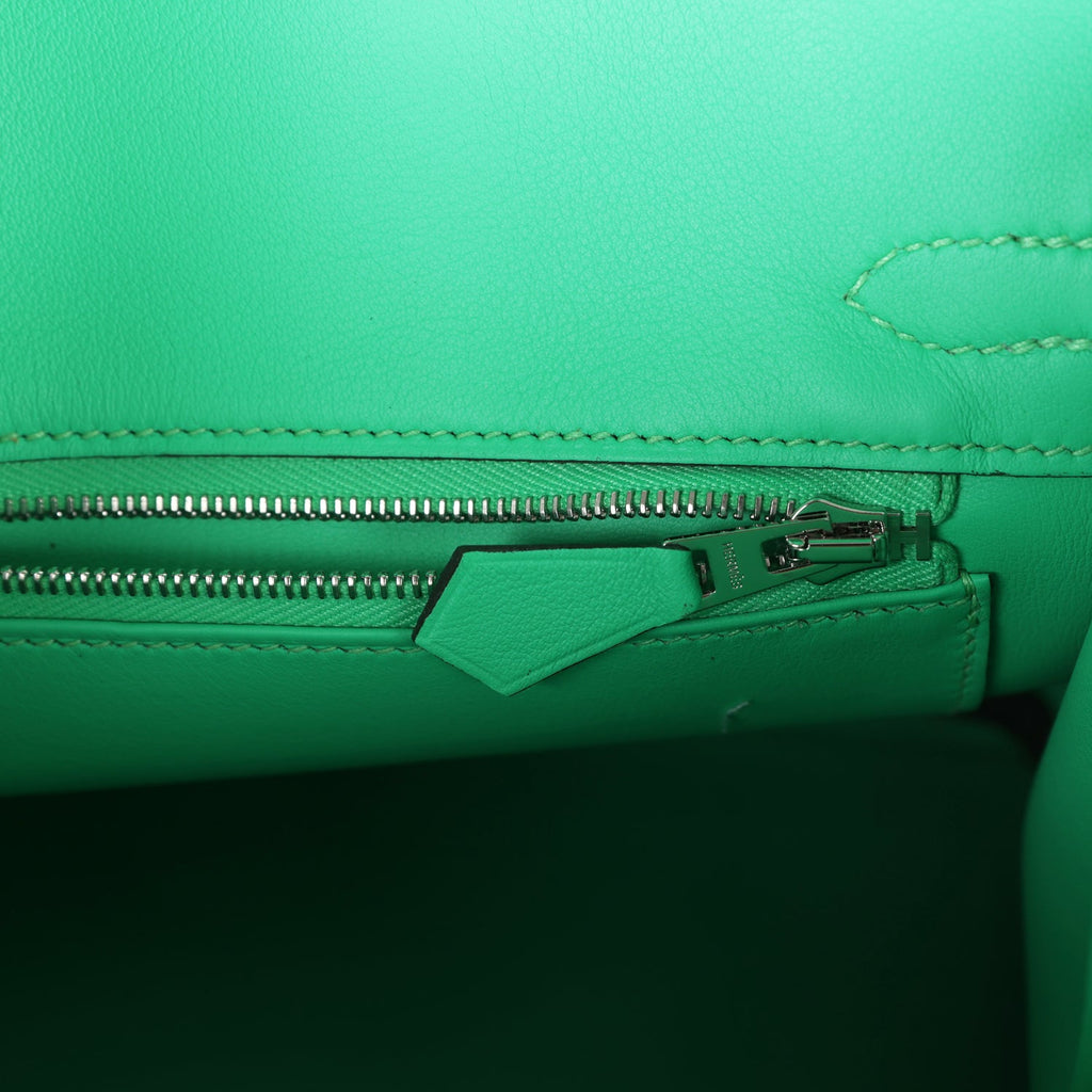 Hermès Birkin 25 Vert Comics Swift Palladium Hardware