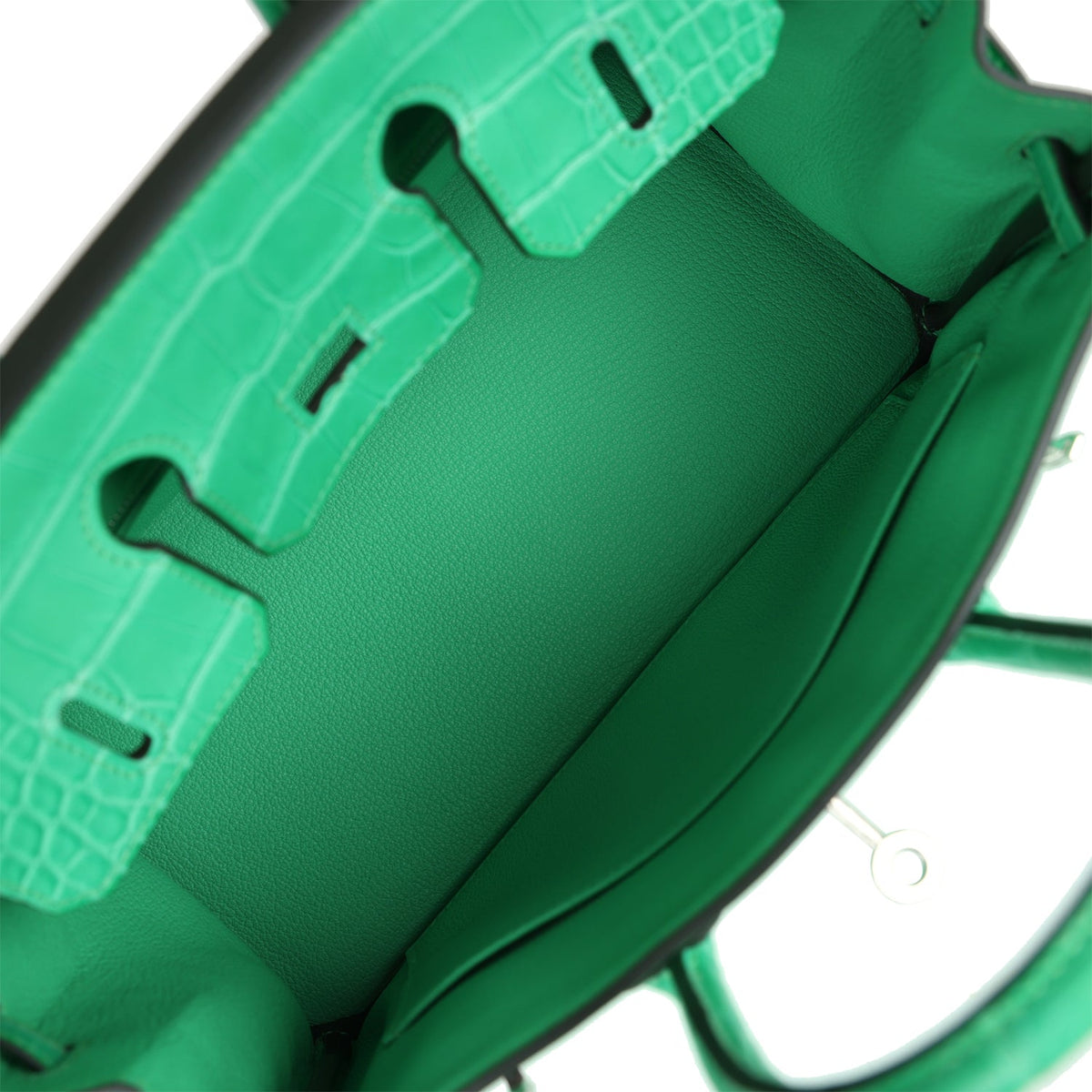 Hermès Birkin 25 Vert Comics Togo-textured Faux Leather and Matte Faux Leather Touch Palladium Hardware