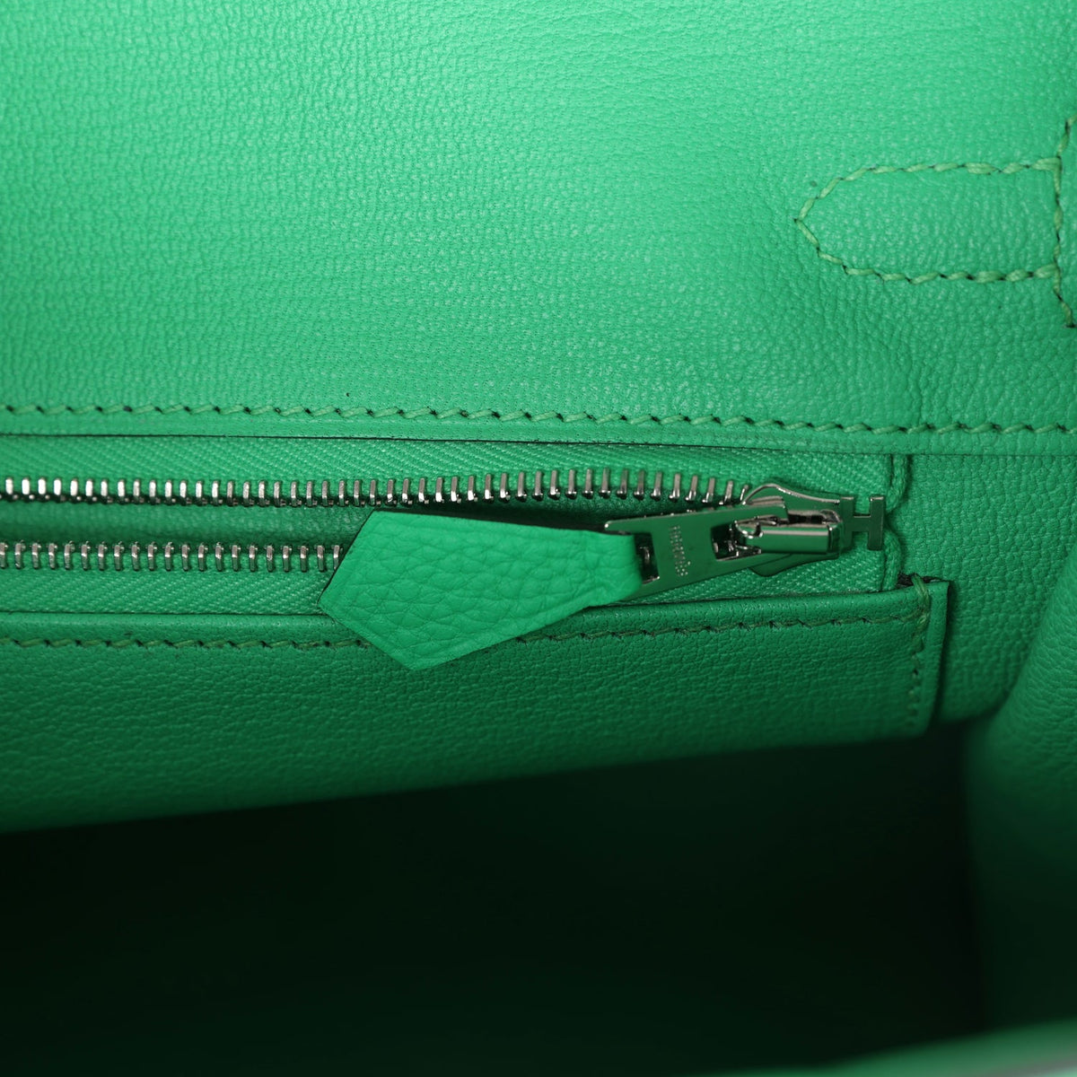 Hermès Birkin 25 Vert Comics Togo-textured Faux Leather and Matte Faux Leather Touch Palladium Hardware