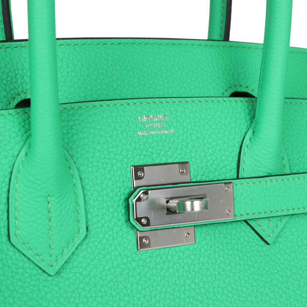 Hermès Birkin 30 Vert Comics Togo Palladium Hardware