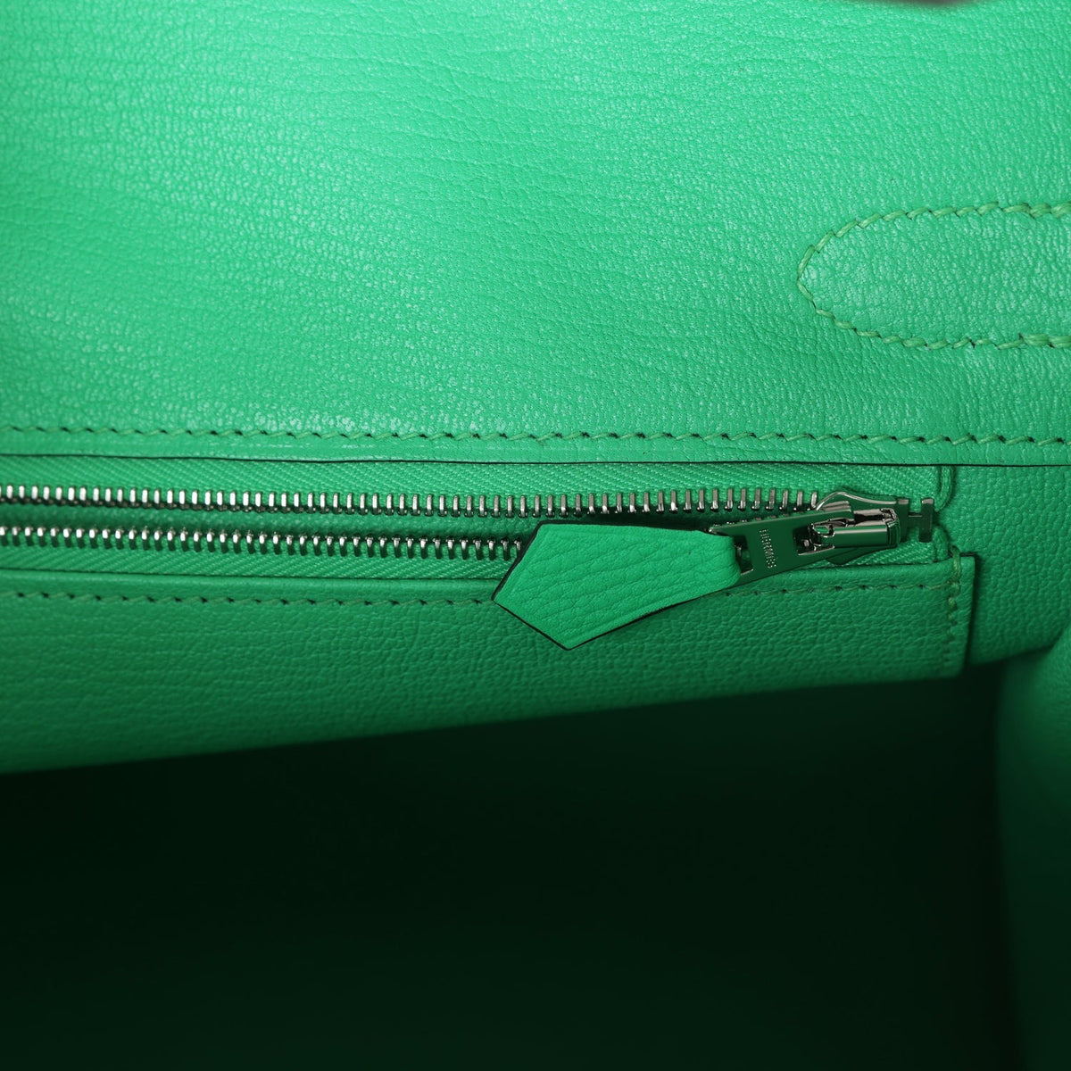 Hermès Birkin 30 Vert Comics Togo Palladium Hardware