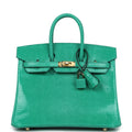 Hermès Birkin 25 Menthe Faux Leather Gold Hardware