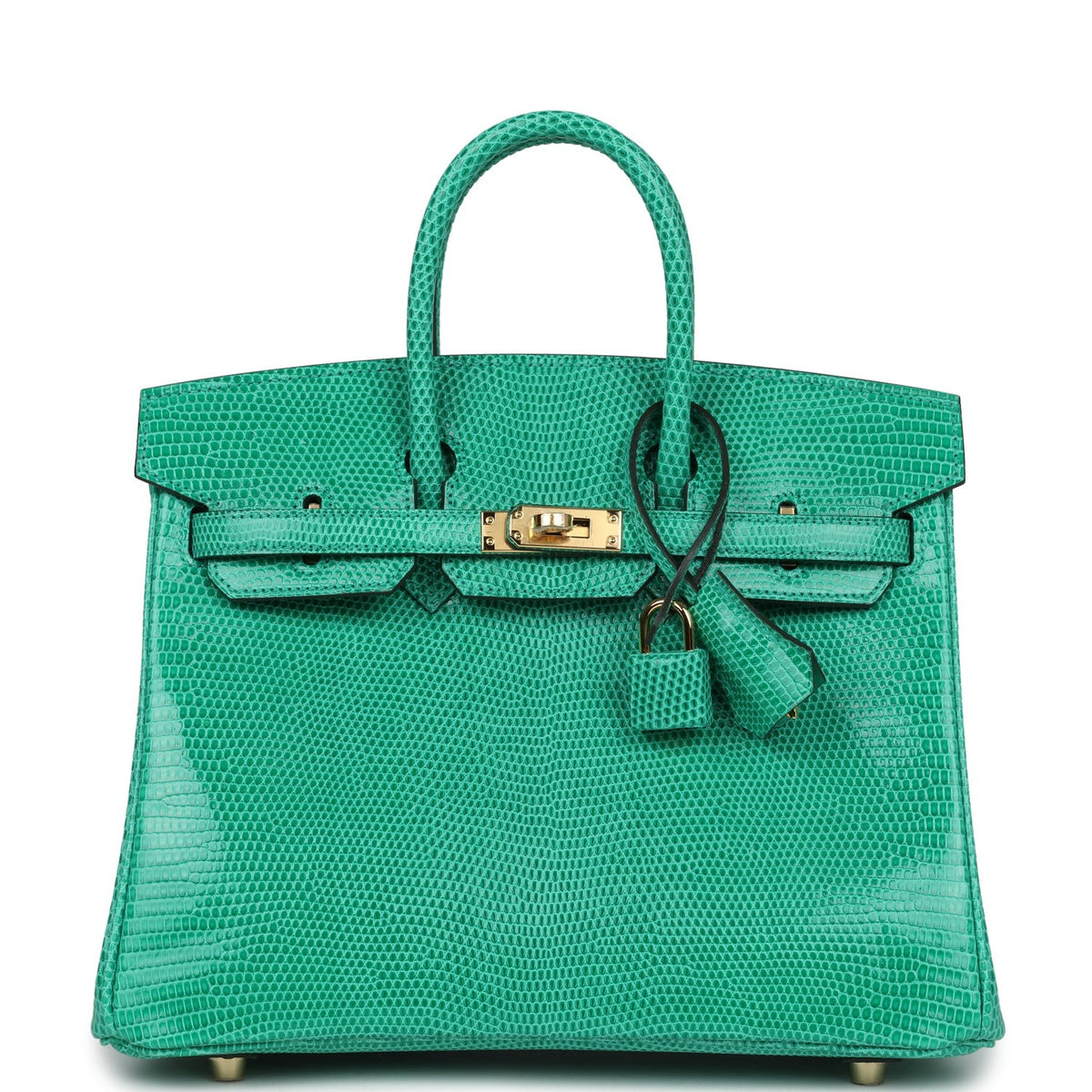 Hermès Birkin 25 Menthe Faux Leather Gold Hardware