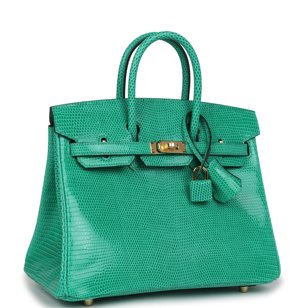 Hermès Birkin 25 Menthe Faux Leather Gold Hardware