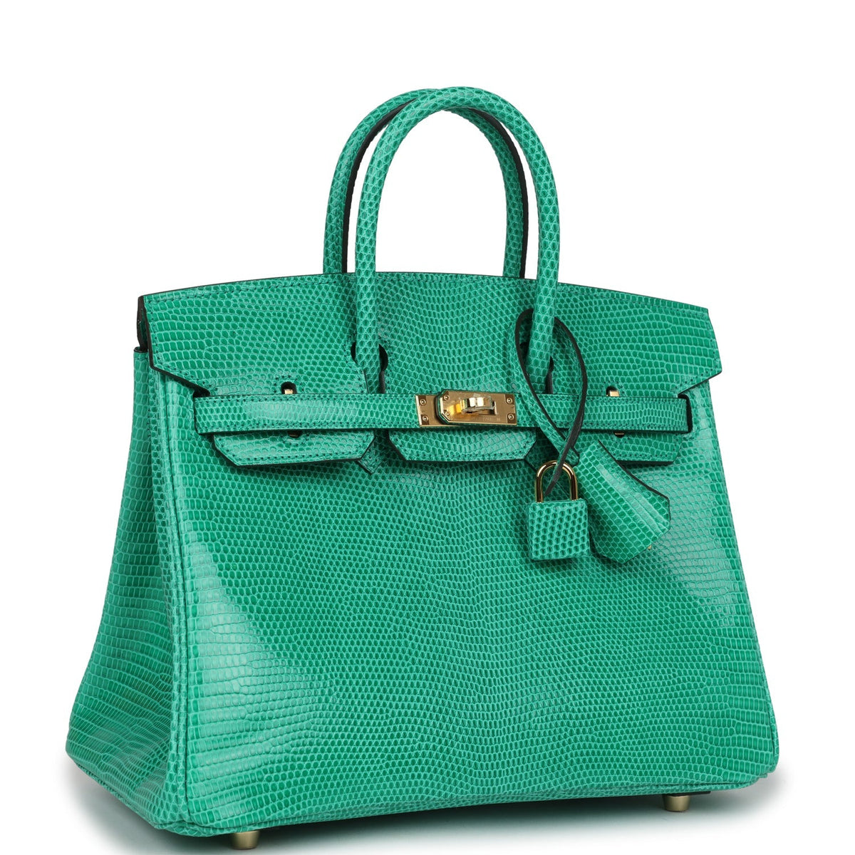 Hermès Birkin 25 Menthe Faux Leather Gold Hardware