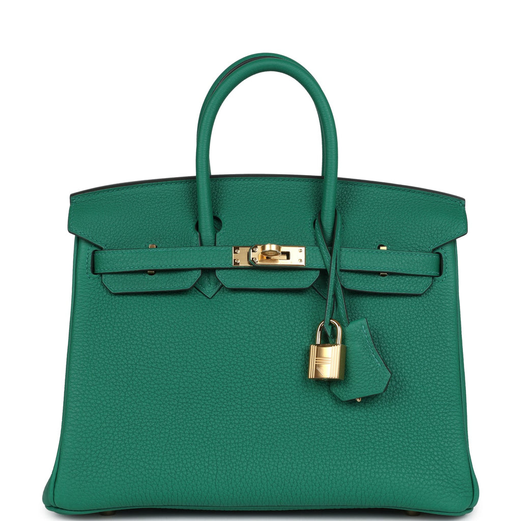 Hermès Birkin 25 Vert Vertigo Togo Gold Hardware