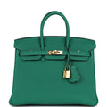Hermès Birkin 25 Vert Vertigo Togo Gold Hardware