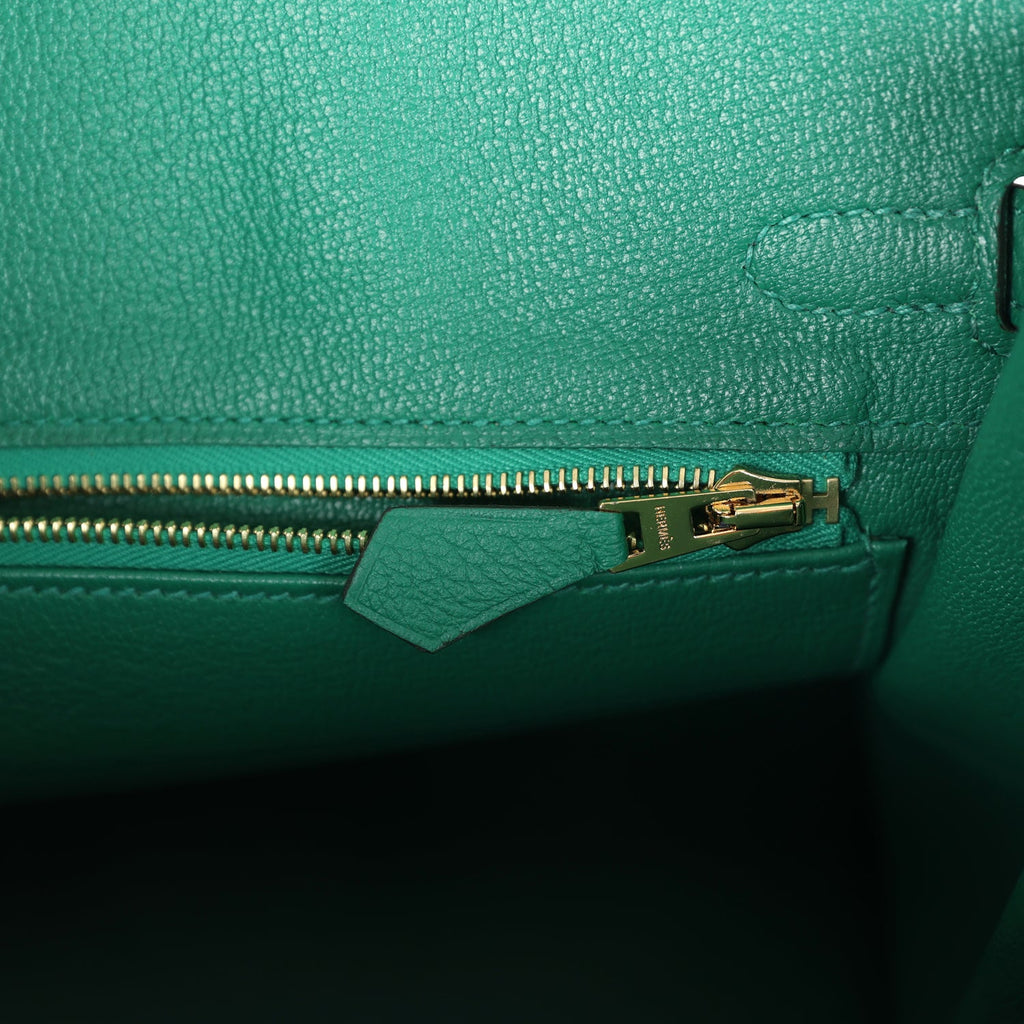 Hermès Birkin 25 Vert Vertigo Togo Gold Hardware