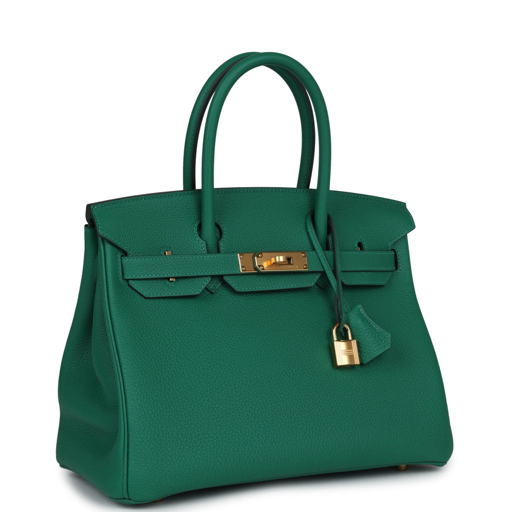 Hermès Birkin 30 Vert Vertigo Togo Gold Hardware