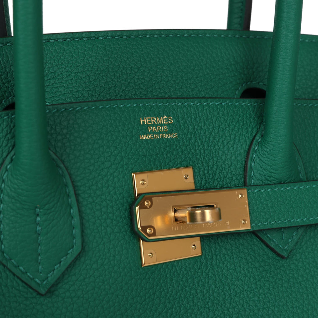 Hermès Birkin 30 Vert Vertigo Togo Gold Hardware