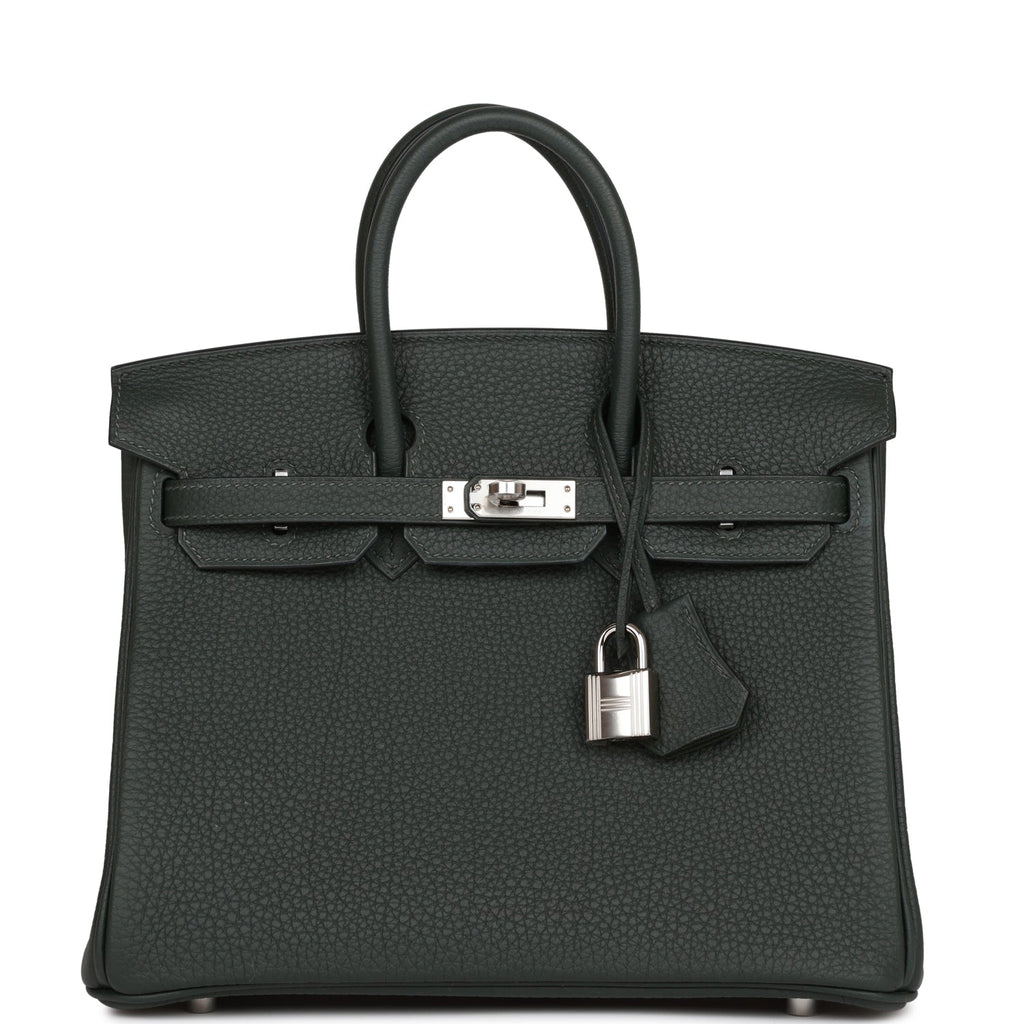 Hermès Birkin 25 Vert Fonce Togo Palladium Hardware