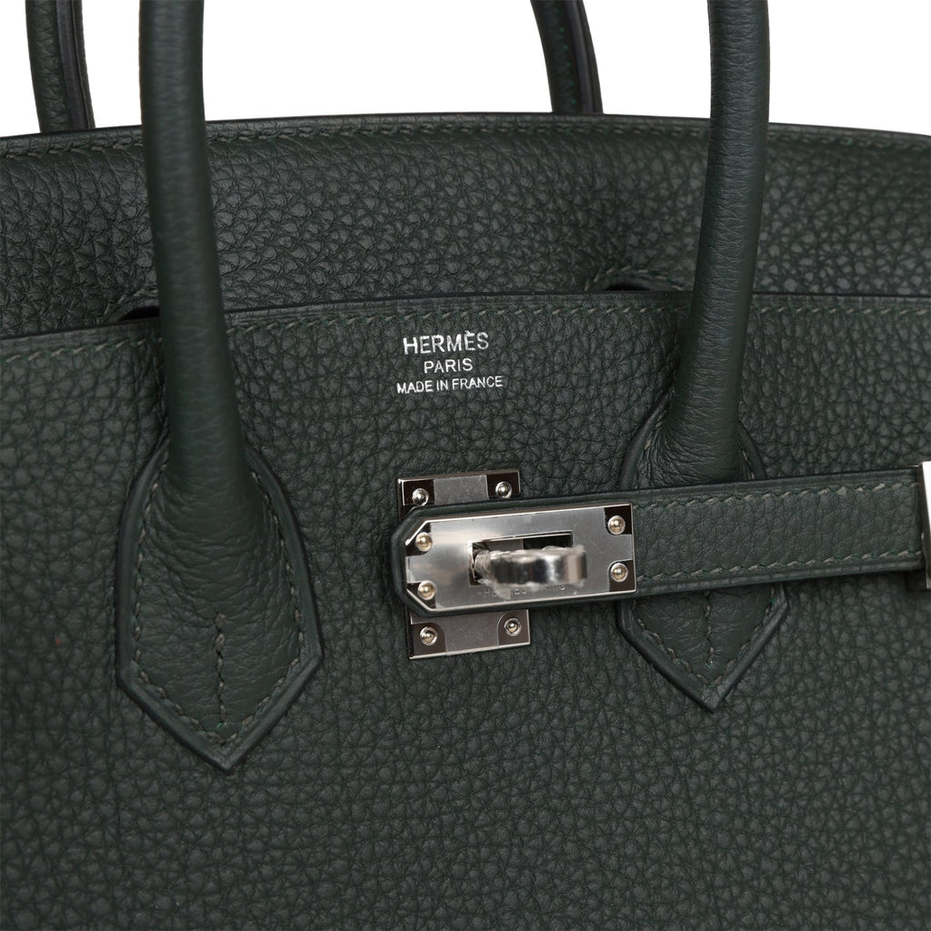 Hermès Birkin 25 Vert Fonce Togo Palladium Hardware