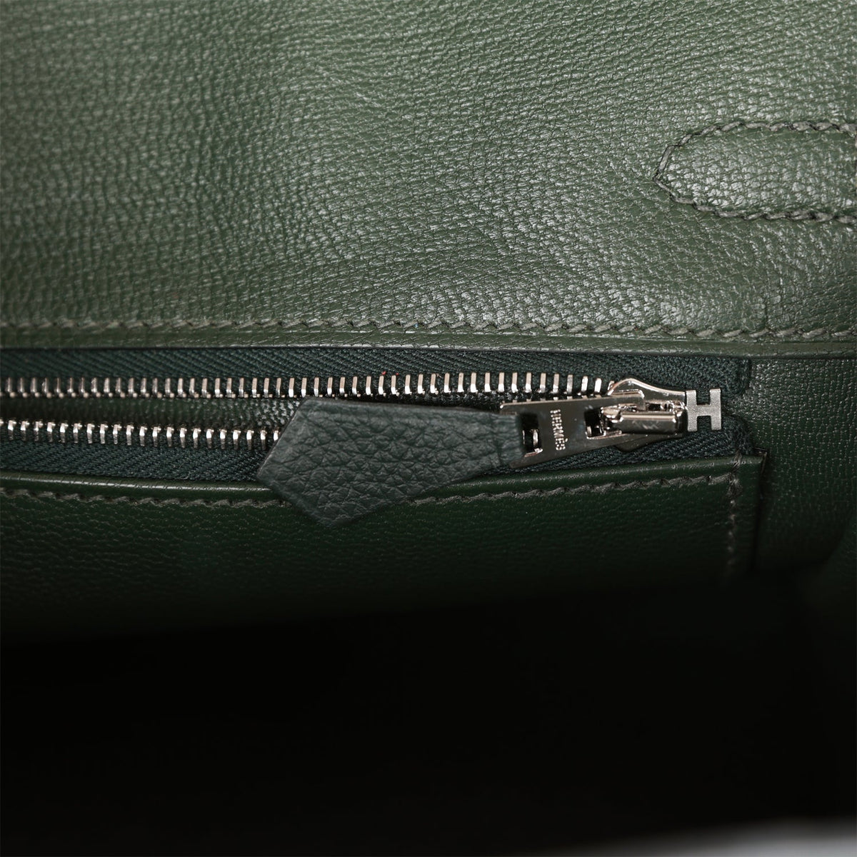 Hermès Birkin 25 Vert Fonce Togo Palladium Hardware