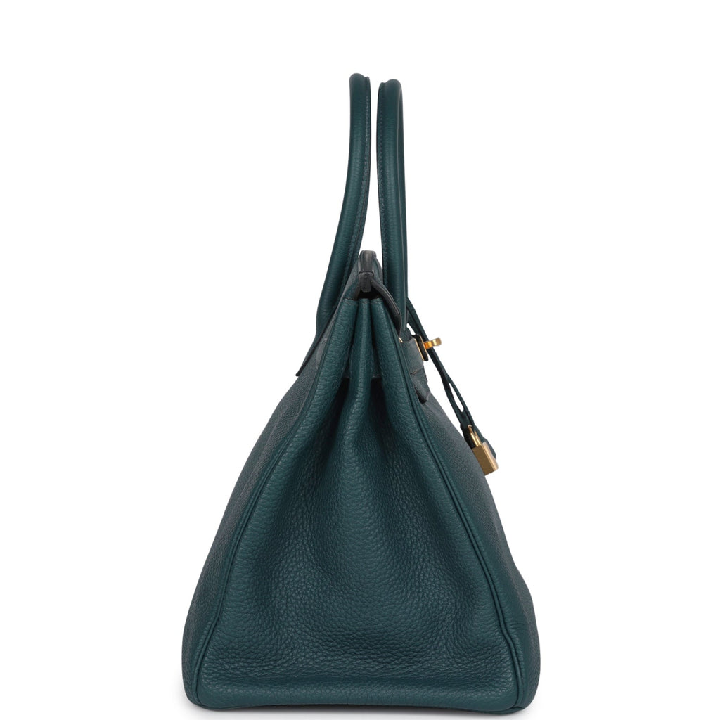 Hermès Birkin 35 Vert Rousseau Togo Gold Hardware