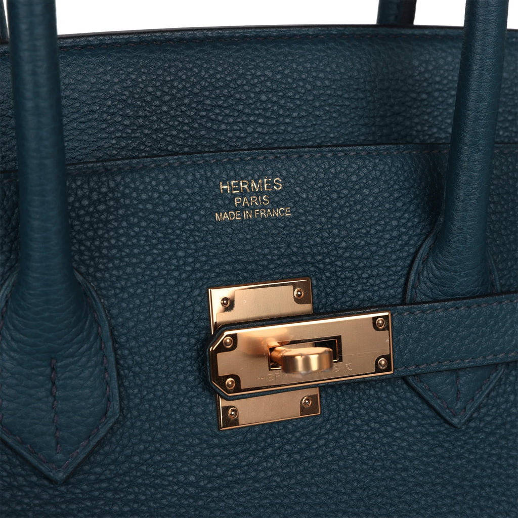 Hermès Birkin 35 Vert Rousseau Togo Gold Hardware