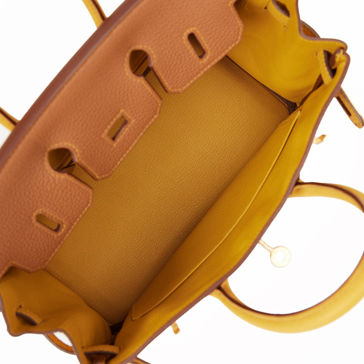 Hermès Special Order (HSS) Birkin 25 Gold and Jaune Ambre Togo Brushed Gold Hardware