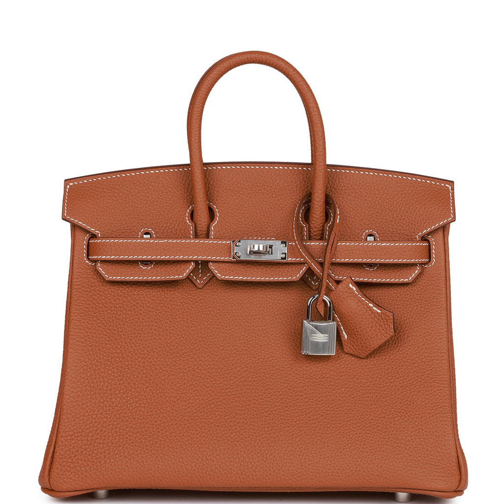 Hermès Birkin 25 Gold Togo Palladium Hardware