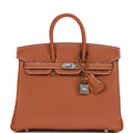 Hermès Birkin 25 Gold Togo Palladium Hardware