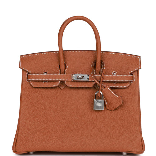 Hermès Birkin 25 Gold Togo Palladium Hardware