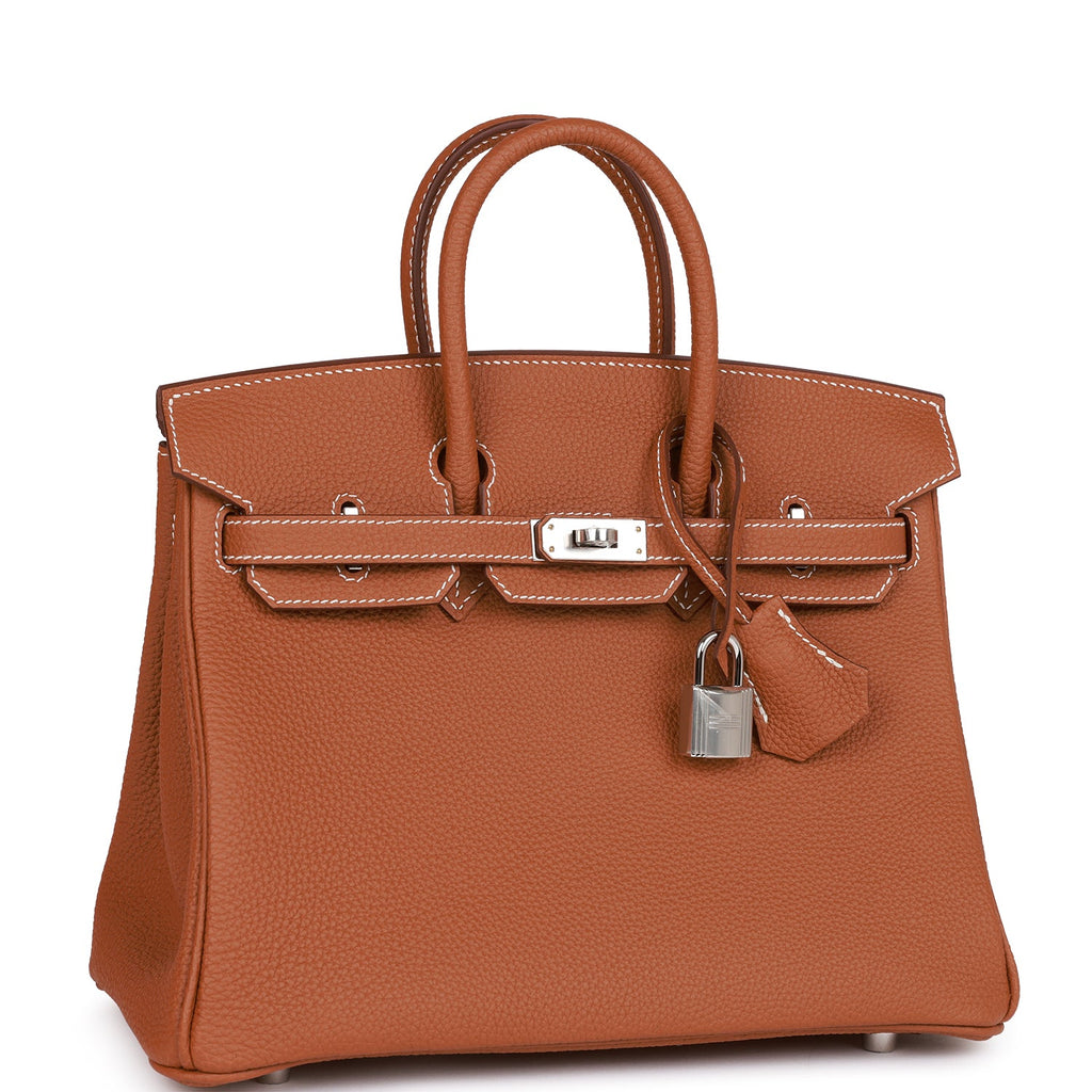 Hermès Birkin 25 Gold Togo Palladium Hardware