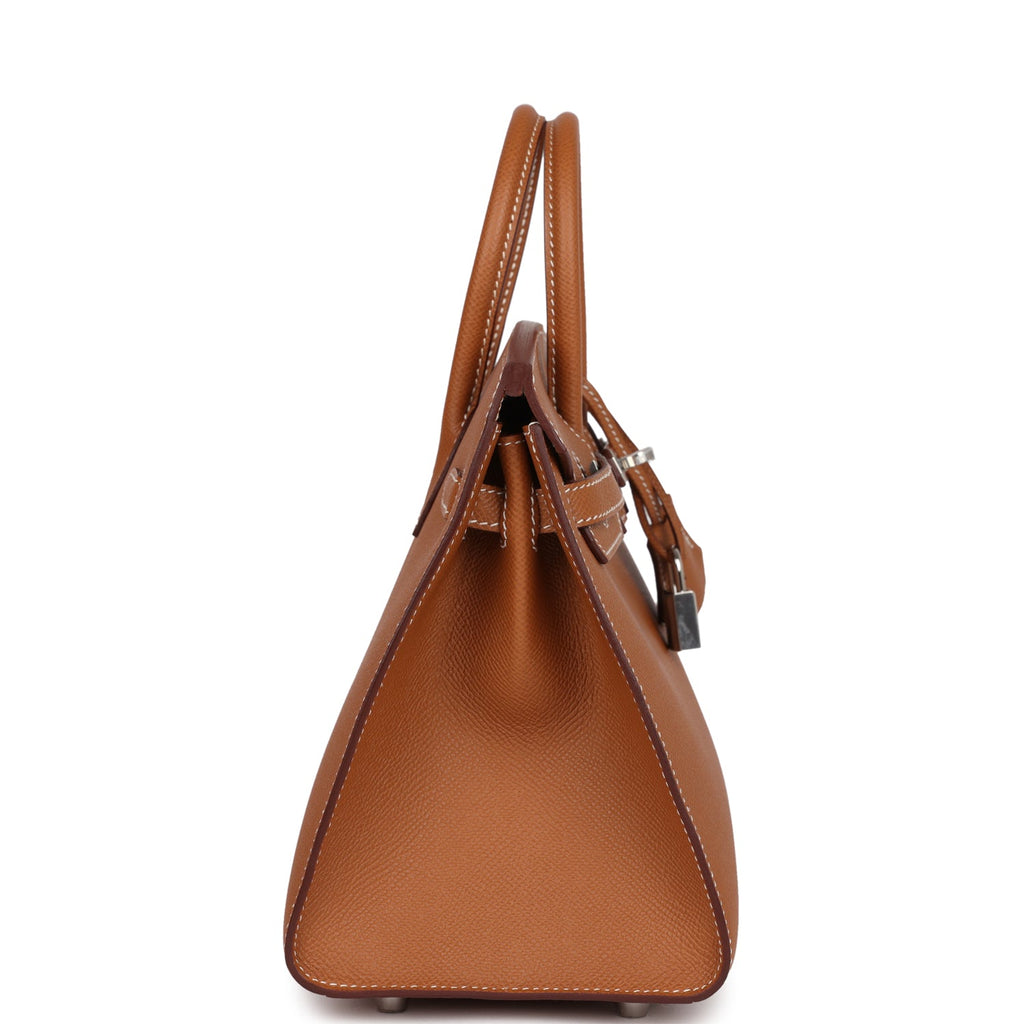 Hermès Birkin Sellier 25 Gold Epsom Palladium Hardware