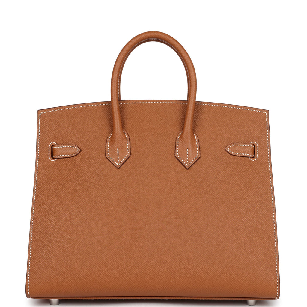 Hermès Birkin Sellier 25 Gold Epsom Palladium Hardware