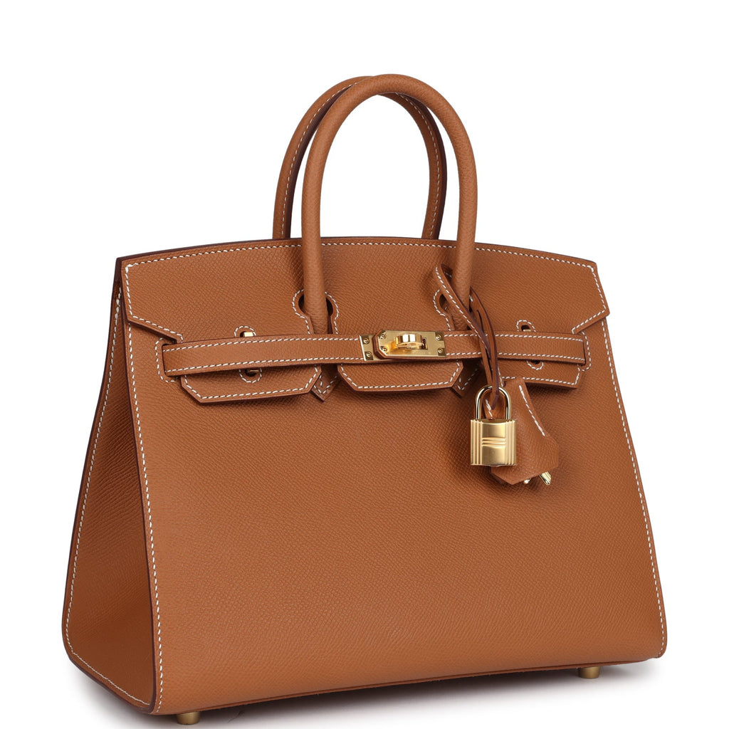 Hermès Birkin Sellier 25 Gold Epsom Gold Hardware