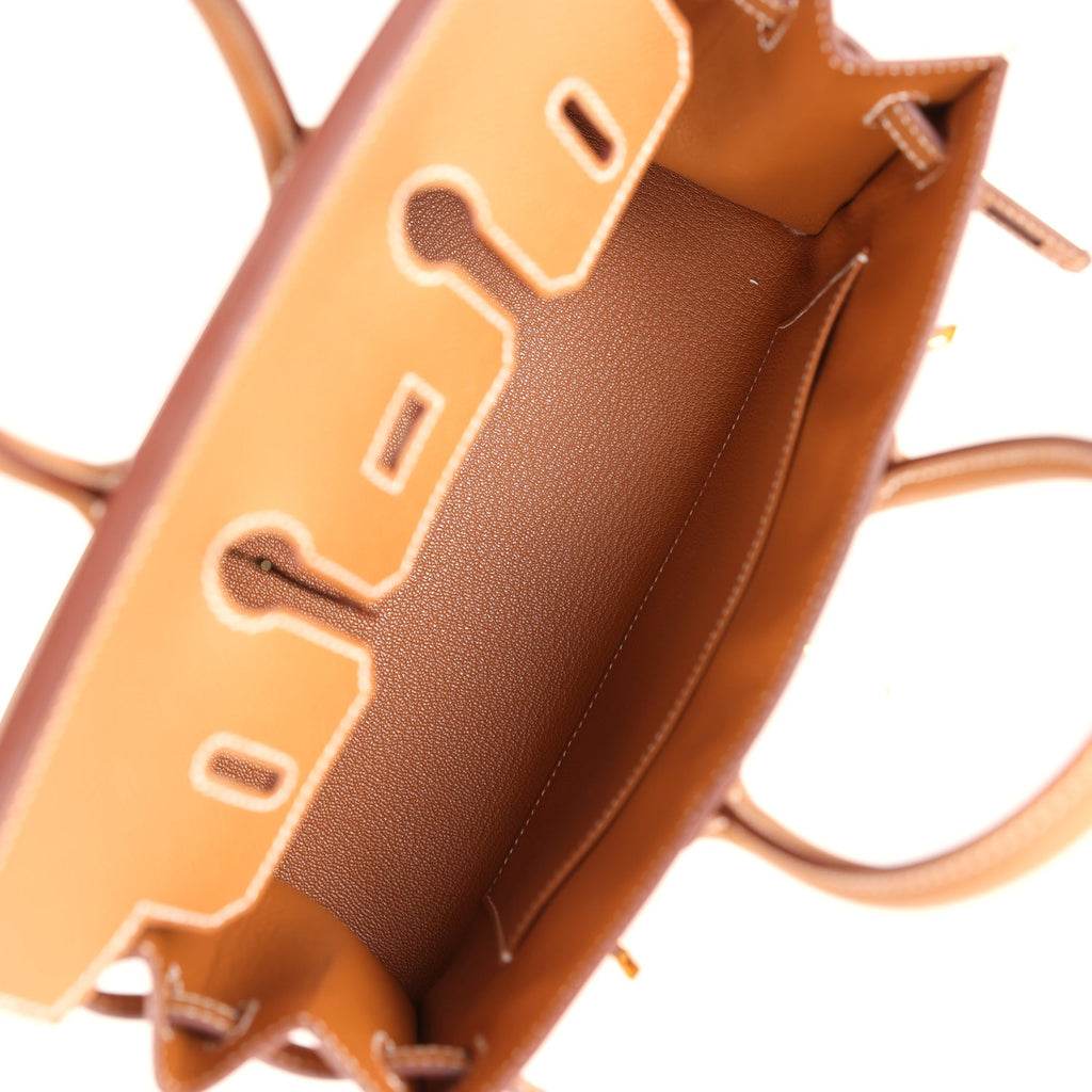 Hermès Birkin Sellier 25 Gold Epsom Gold Hardware