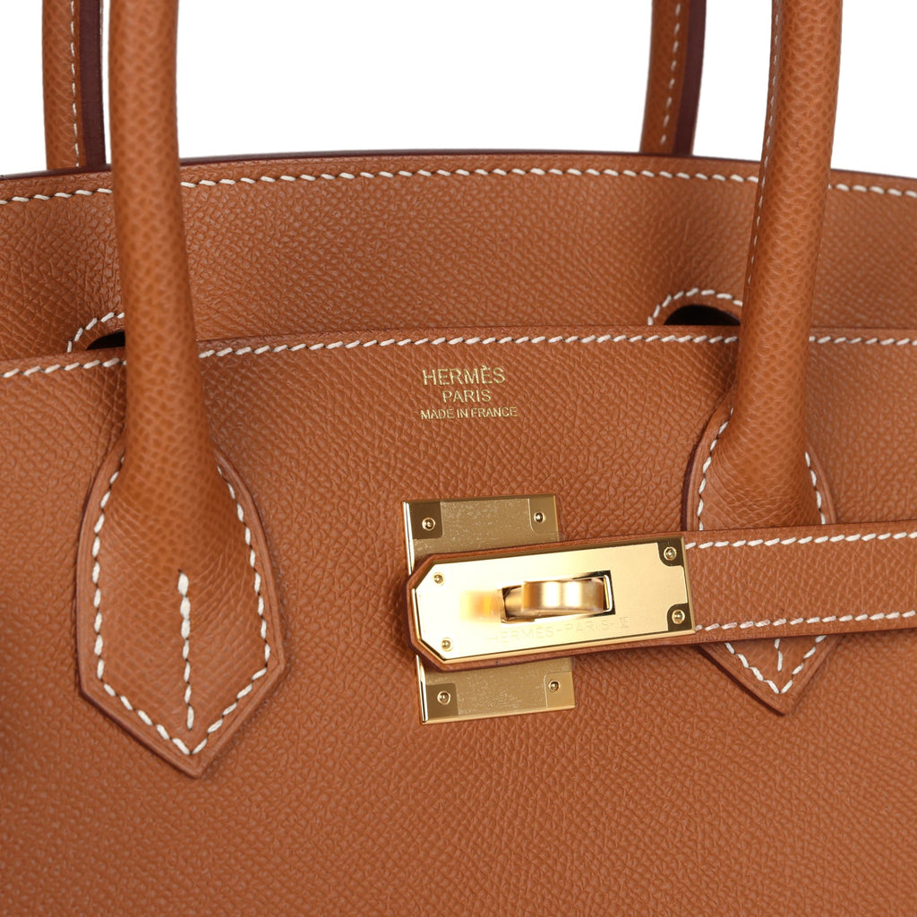 Hermès Birkin Sellier 30 Gold Epsom Gold Hardware