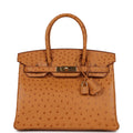Hermès Birkin 30 Gold Ostrich Gold Hardware