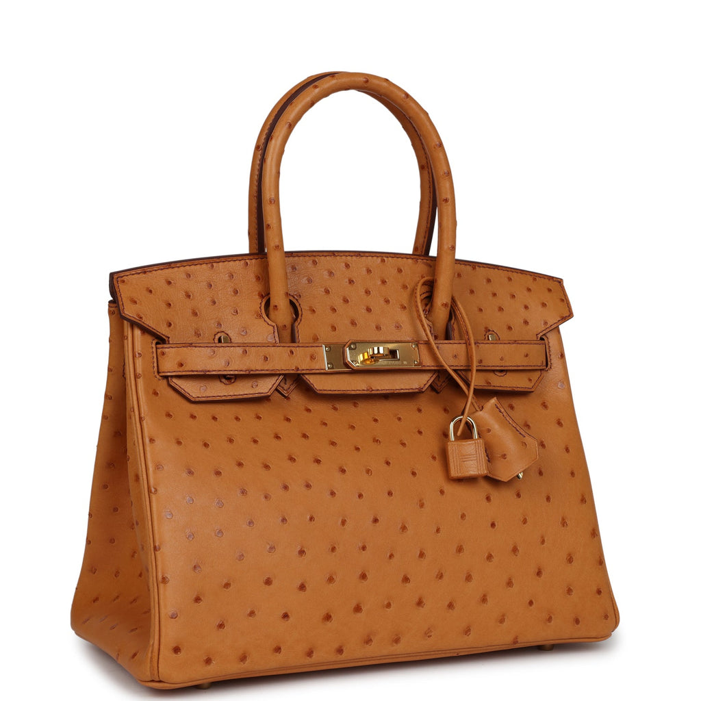 Hermès Birkin 30 Gold Ostrich Gold Hardware