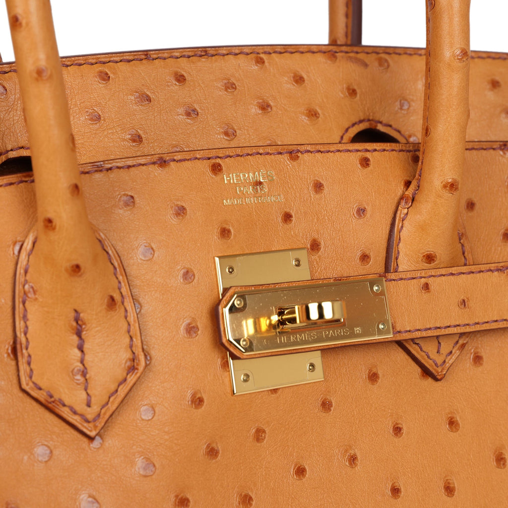 Hermès Birkin 30 Gold Ostrich Gold Hardware
