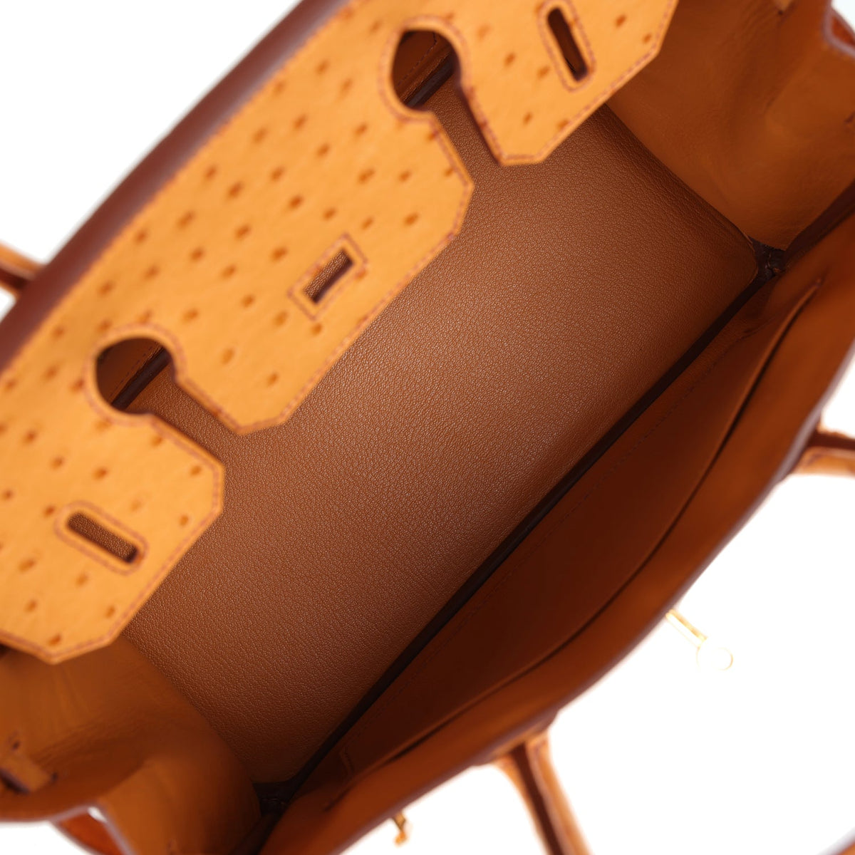 Hermès Birkin 30 Gold Ostrich Gold Hardware