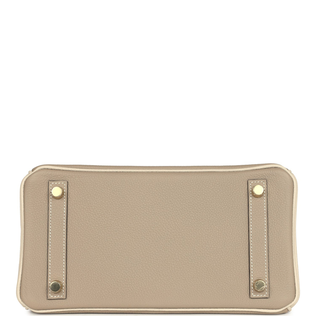 Hermès Special Order (HSS) Birkin 25 Gris Tourterelle and Craie Togo Brushed Gold Hardware