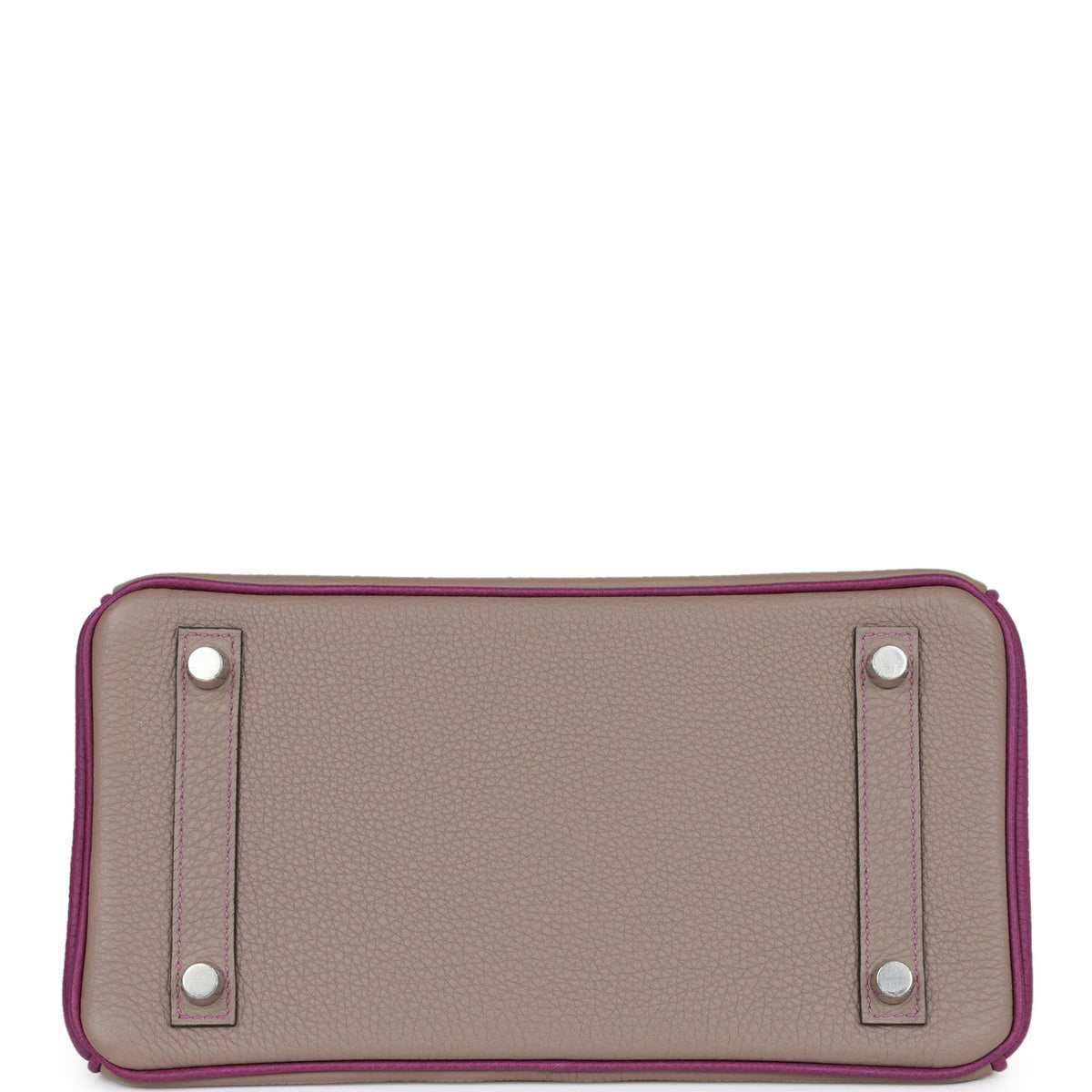 Hermès Special Order (HSS) Birkin 25 Gris Asphalte and Anenome Togo Brushed Palladium Hardware