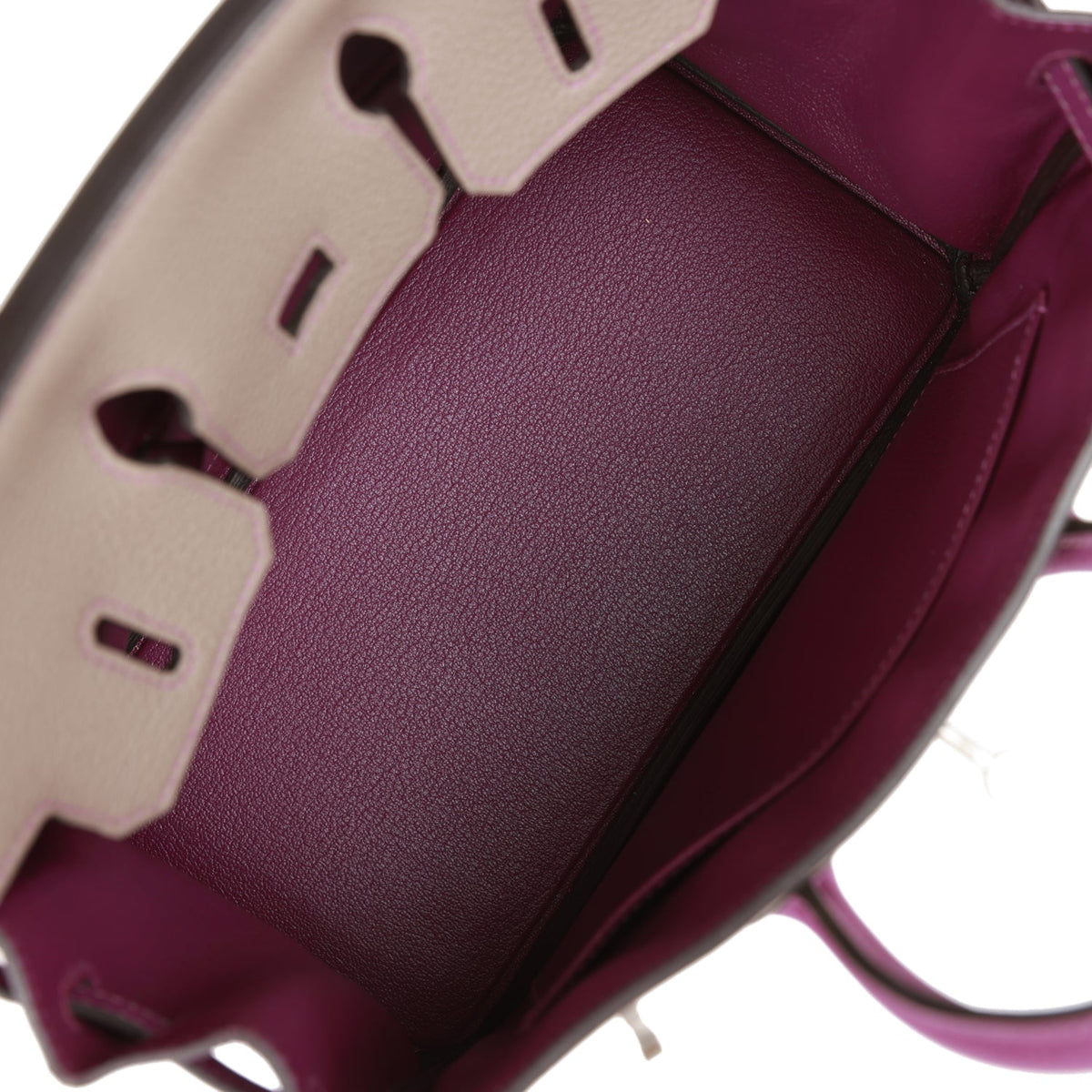 Hermès Special Order (HSS) Birkin 25 Gris Asphalte and Anenome Togo Brushed Palladium Hardware