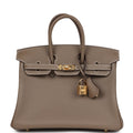 Hermès Birkin 25 Etoupe Swift Gold Hardware