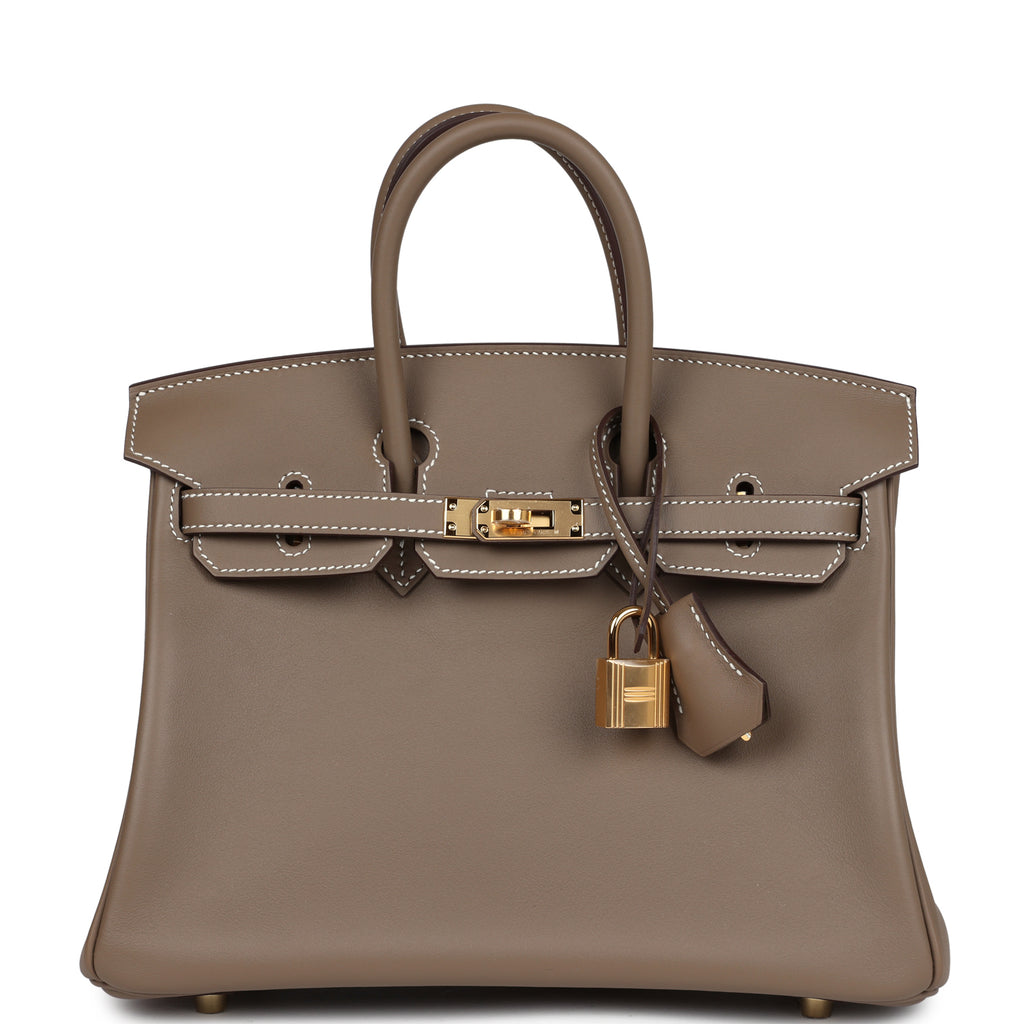 Hermès Birkin 25 Etoupe Swift Gold Hardware