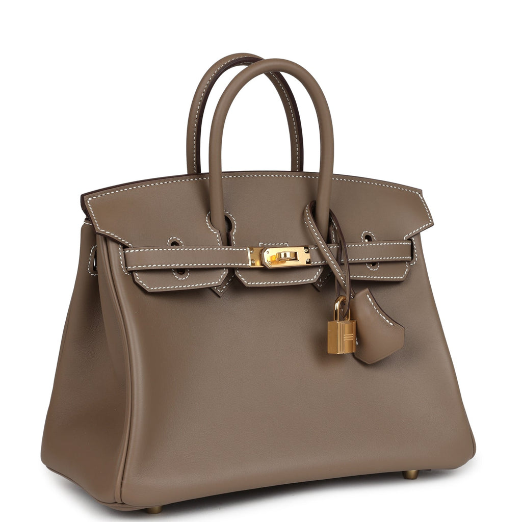 Hermès Birkin 25 Etoupe Swift Gold Hardware