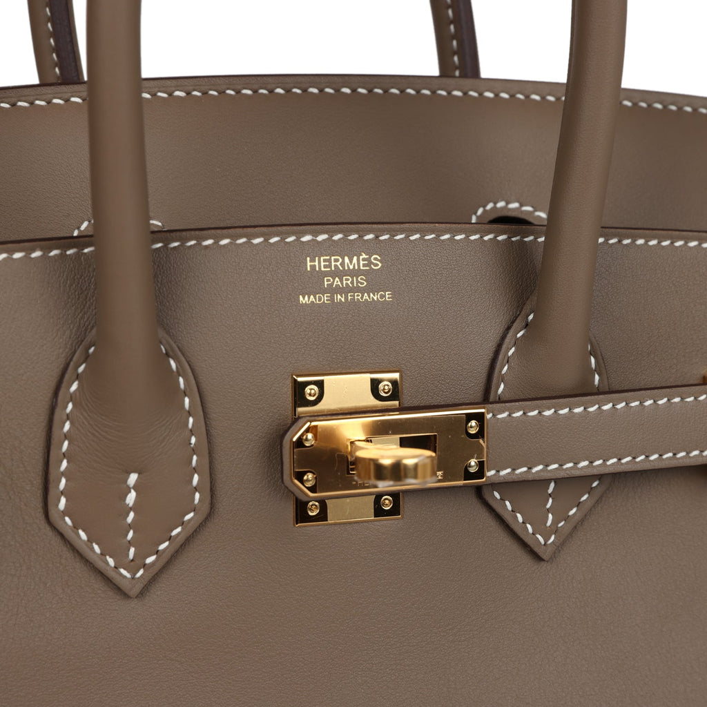 Hermès Birkin 25 Etoupe Swift Gold Hardware