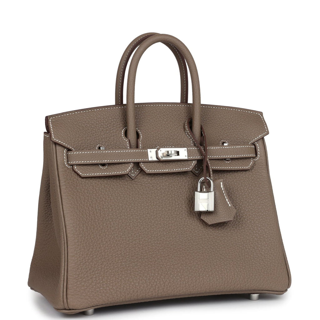 Hermès Birkin 25 Etoupe Togo Palladium Hardware