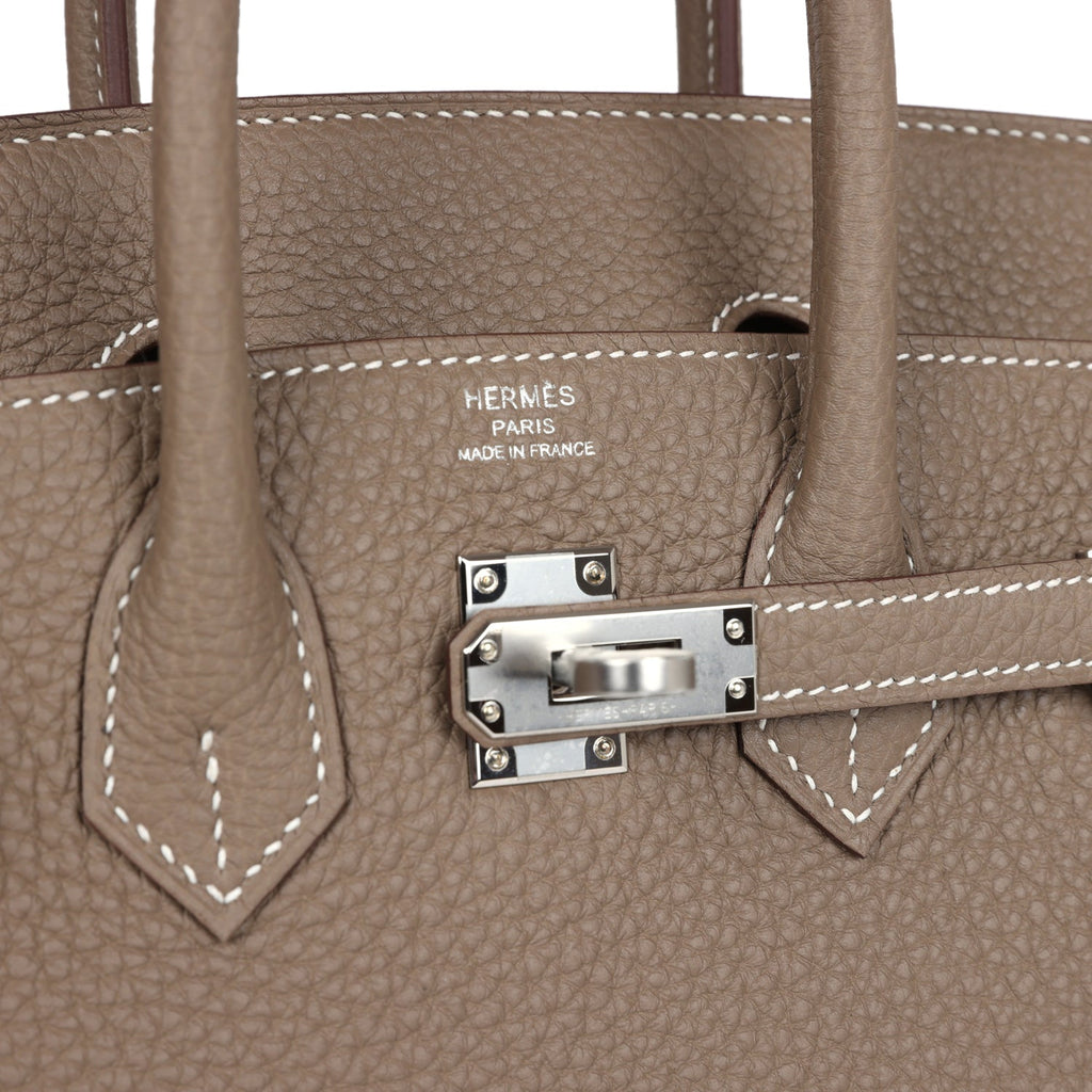 Hermès Birkin 25 Etoupe Togo Palladium Hardware